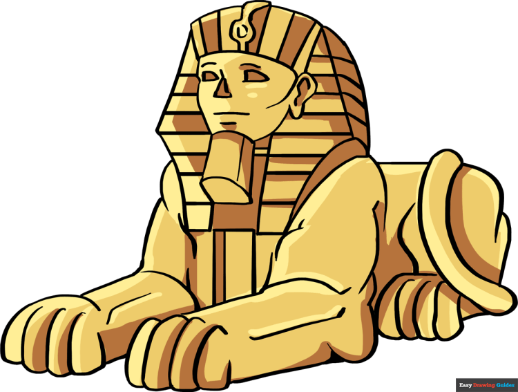 Мультяшный египетский сфинкс