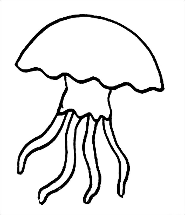 Медуза рисунок для детей