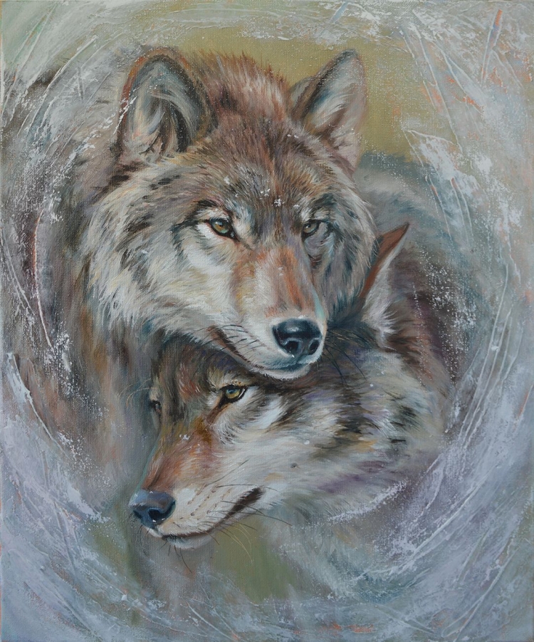 Животное серый волк