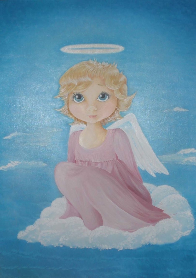 Мультяшный рисунок ангела