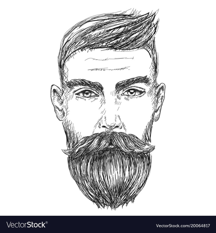 Мультяшный человек с бородой