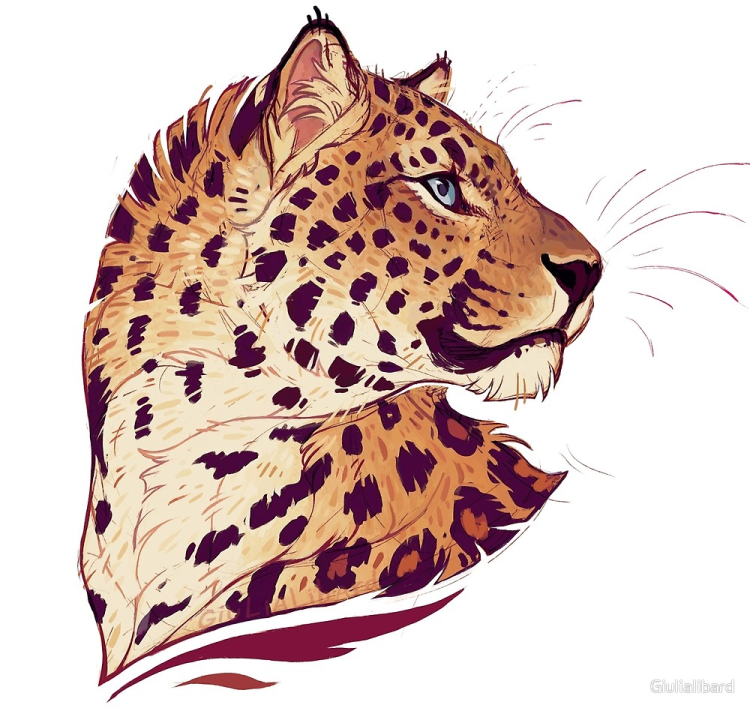Леопард мультяшный рисунок