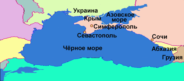 Страны побережья черного моря