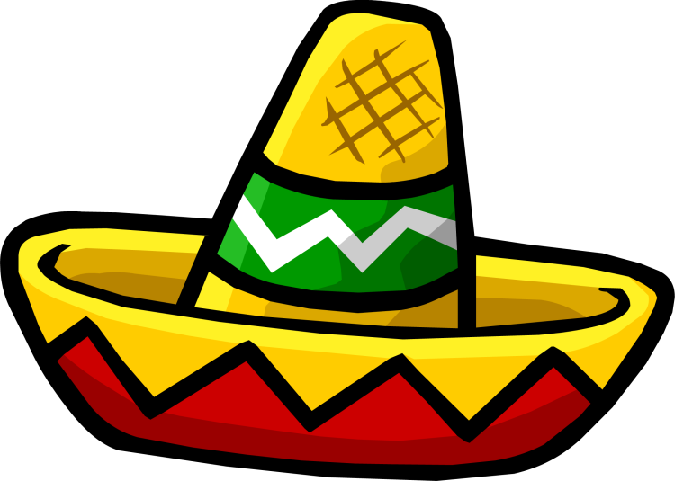 Мультяшная мексиканская шляпа