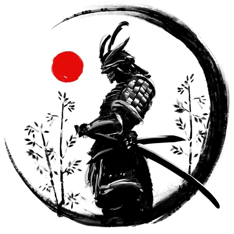 Мультяшный самурай