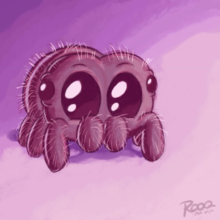 Милые мультяшные пауки