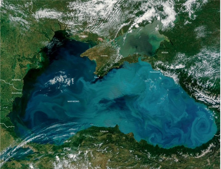 Черное море из космоса