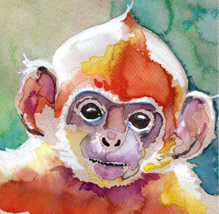 Мультяшная обезьяна рисунок
