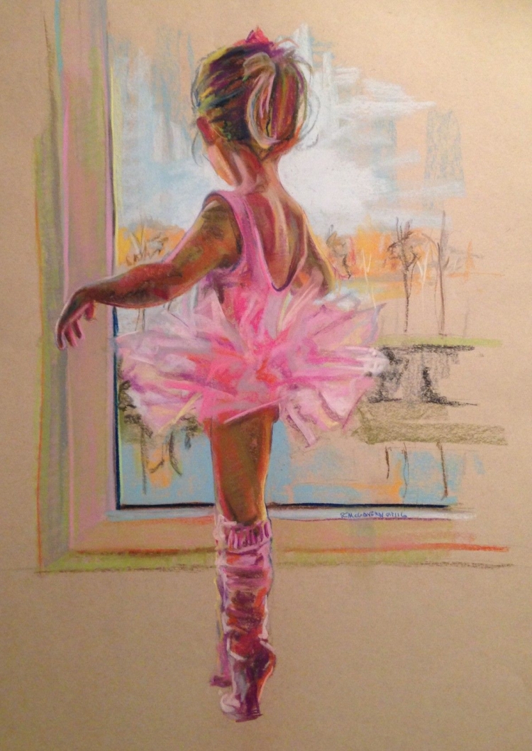Рисунок мультяшная балерина
