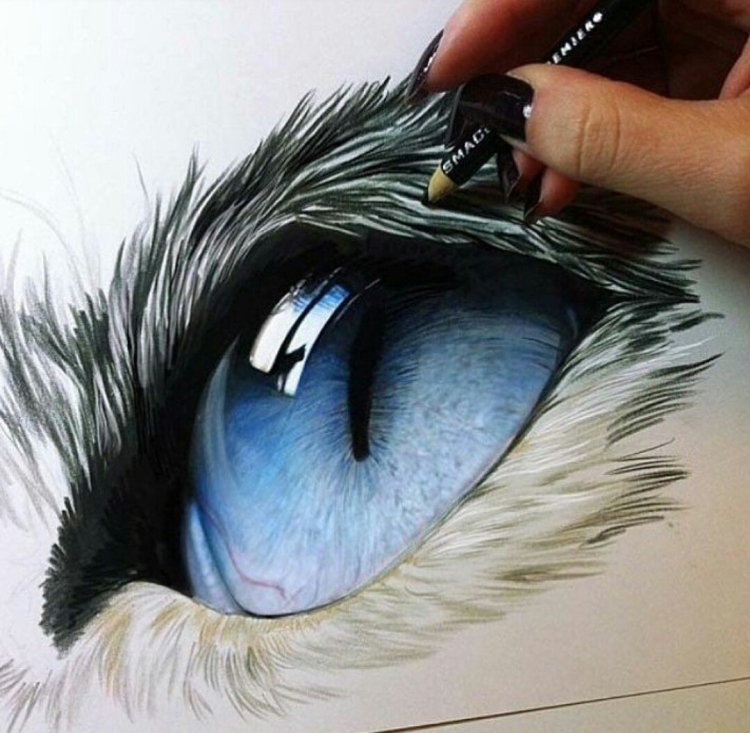 Мультяшные кошачьи глаза