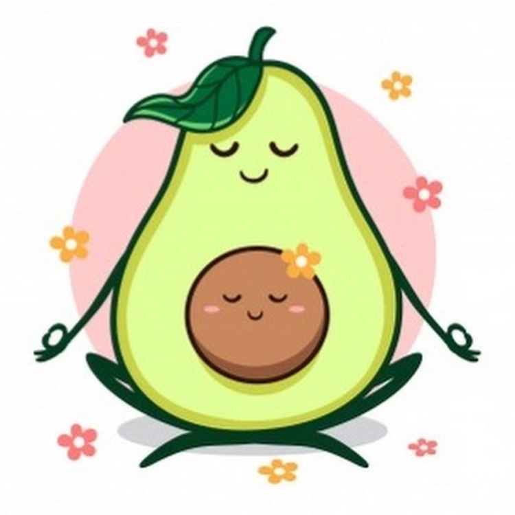 Рисунки мультяшного авокадо