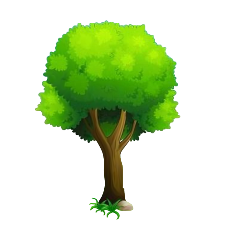 Дерево мультяшный персонаж