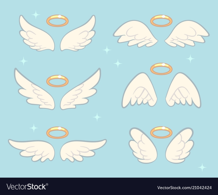 Мультяшные крылья ангела