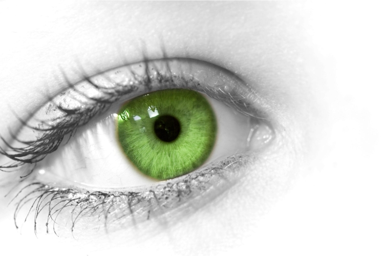 Серо зелено желтые глаза