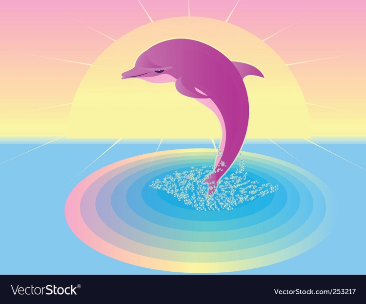 Розовые дельфины в природе
