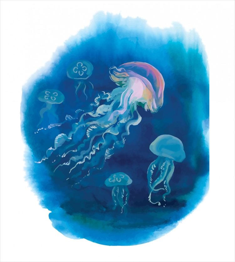 Золотые медузы в черном море