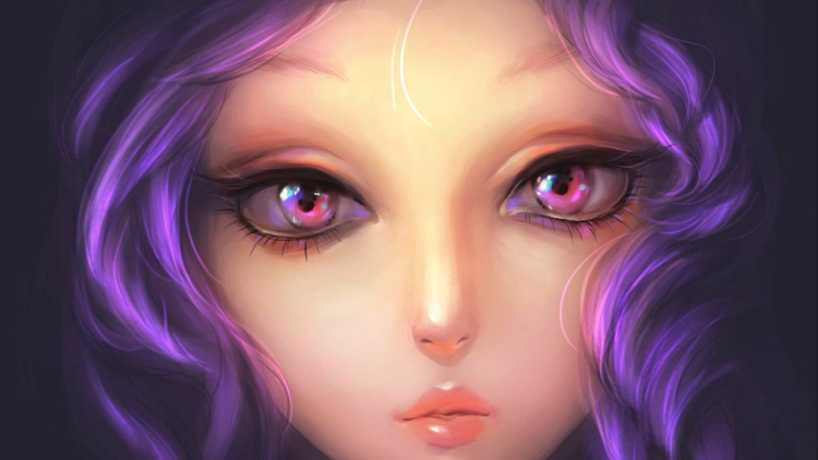 Настоящие фиолетовые глаза