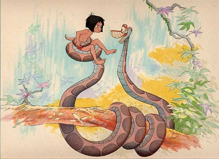 Обезьяна и змея в природе