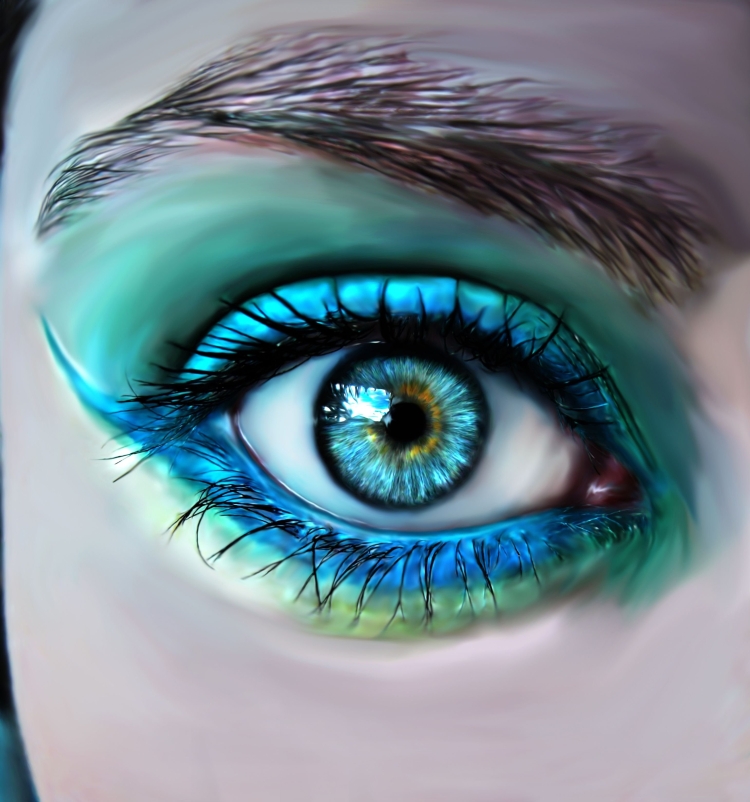 Бирюзово зеленые глаза