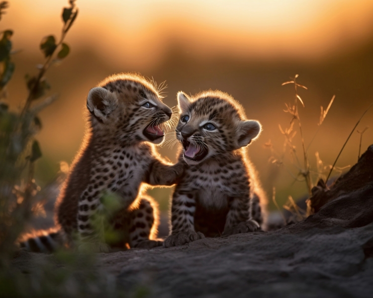 Леопардовый кот в природе