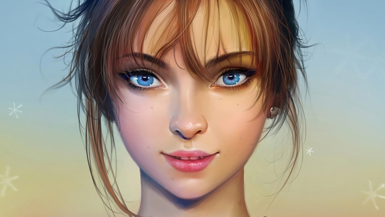 Русые девушки с голубыми глазами