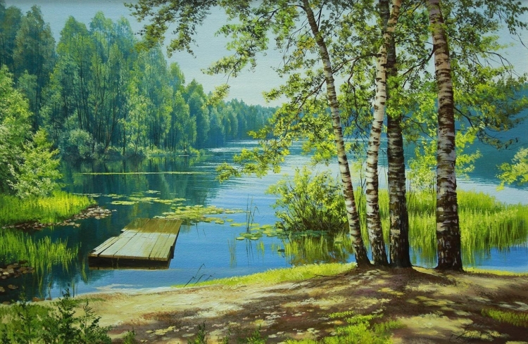 Русский пейзаж художник Игорь Прищепа