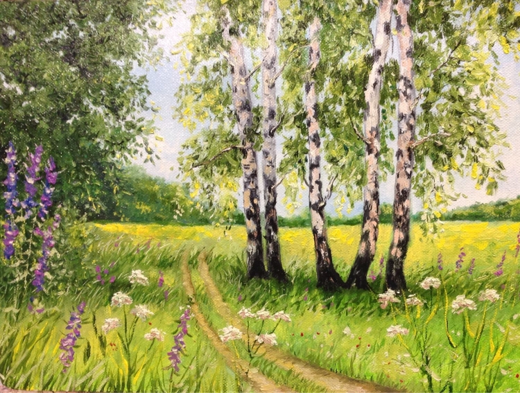 Пейзажи природы березы