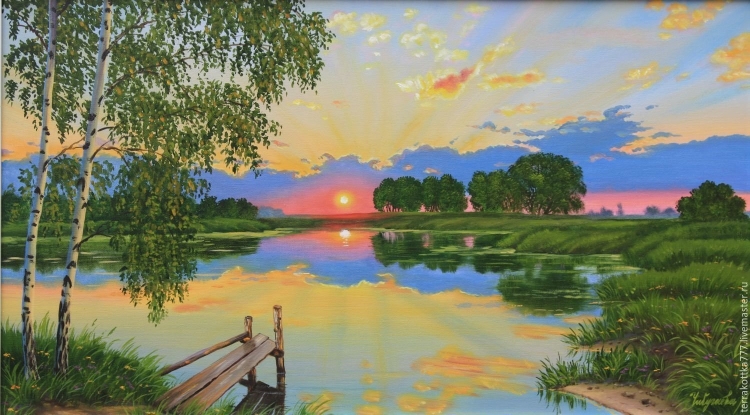 Летний пейзаж для детей