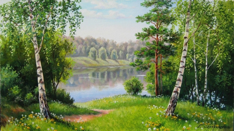 Художник Самарская Елена Михайловна березы