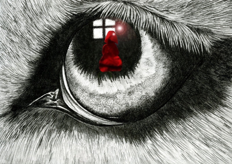 Красные глаза волка