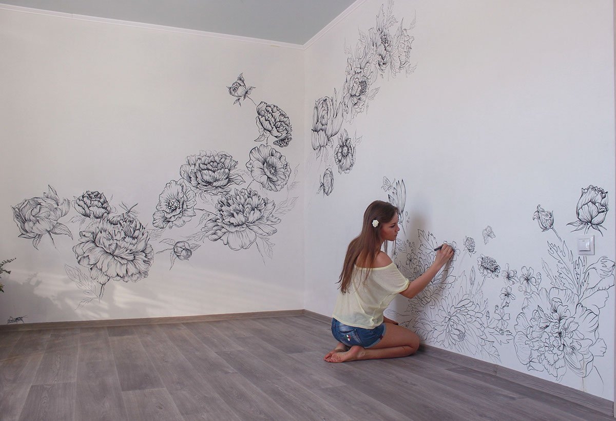 Март ᐈ 🔥 (+86 фото) 3D рисунки на стенах в квартире: разновидности и правила создания