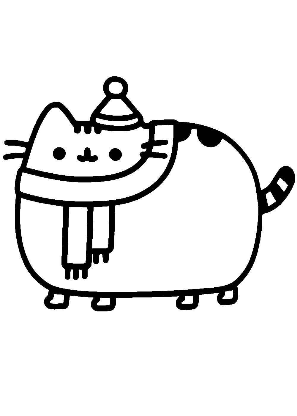 Забавный толстый кот дети обучаются игре вектор раскраски страницы книги для детей что говорит кот