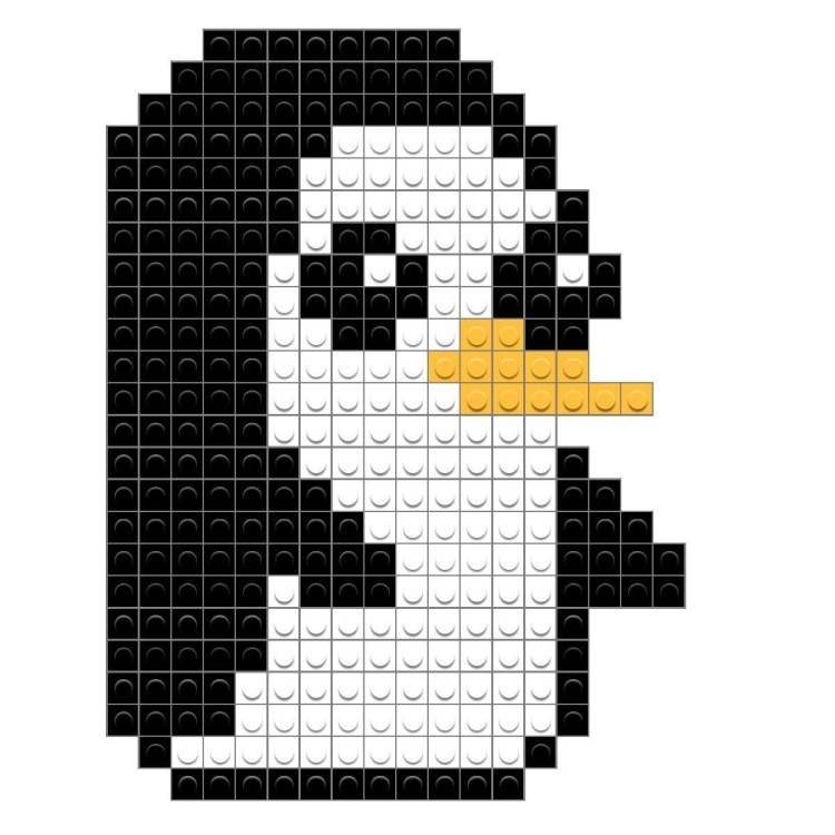 Пиксельный пингвин