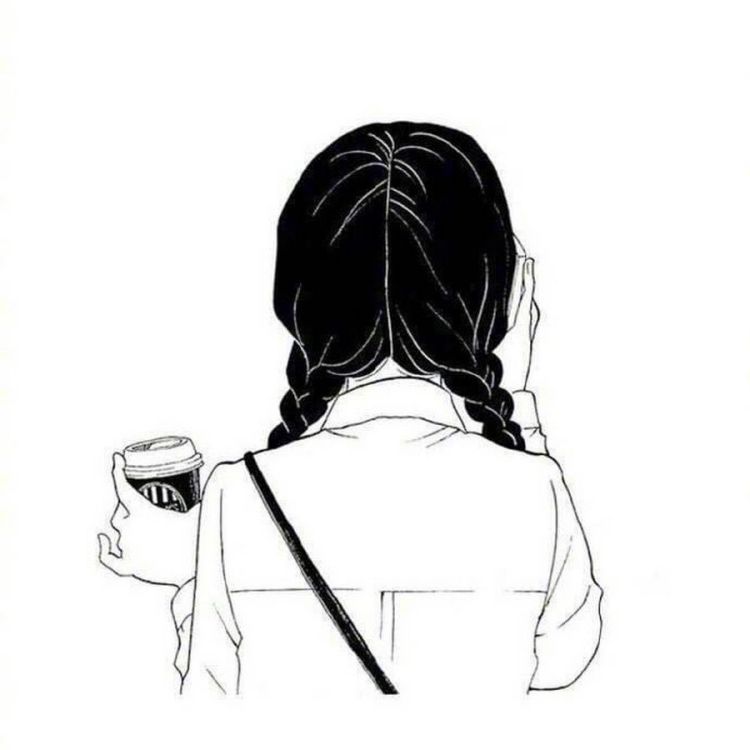 Рисунок карандашом девушка со спины