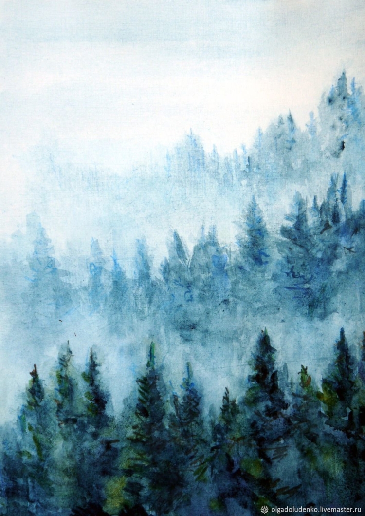 Цветной туман рисунок