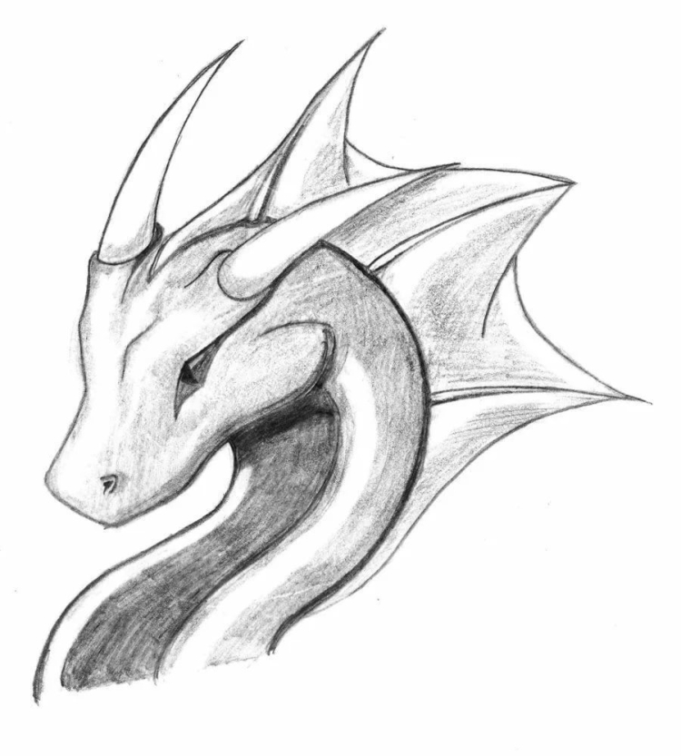 Рисуем дракона карандашом