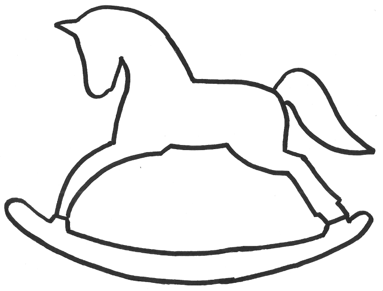 Лошадка качалка макет
