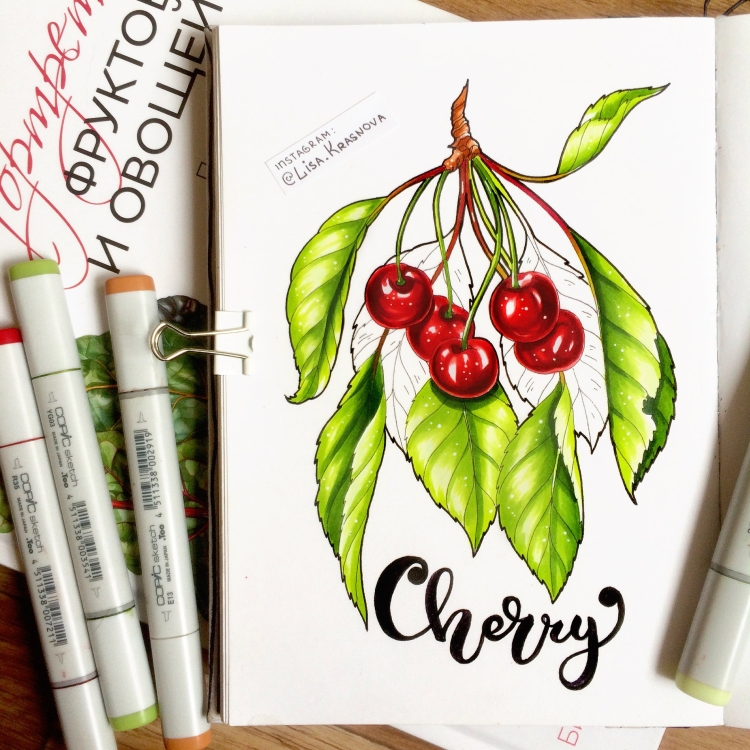 Рисунки скетч маркерами