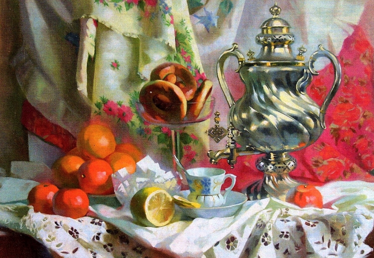 Светлана Горячева художник самовары