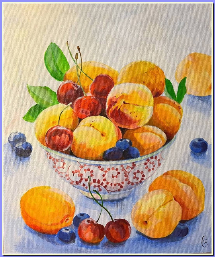 Живопись фрукты
