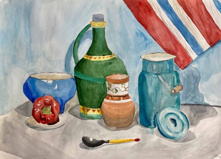 Натюрморт начальная школа рисунок