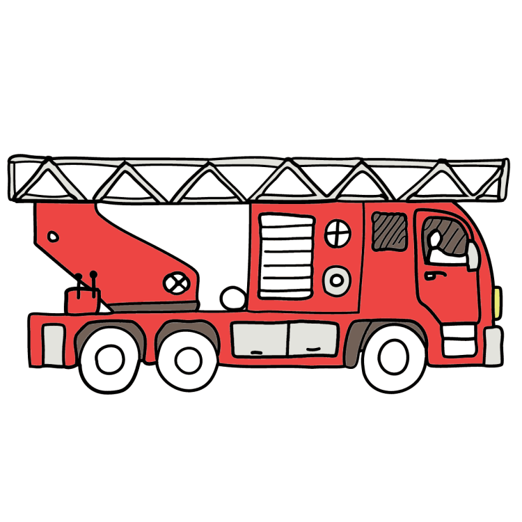 Большая пожарная машина