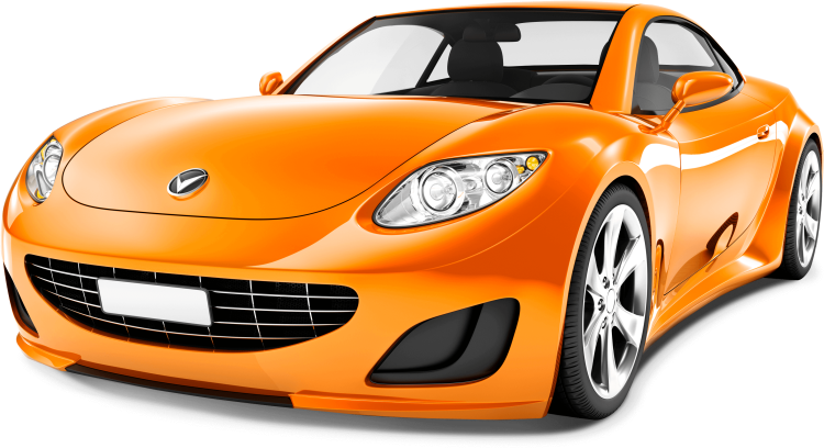 Оранжевый автомобиль