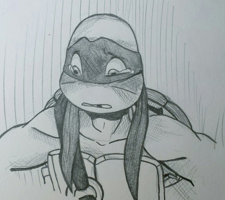 TMNT 2012 скетчи Леонардо