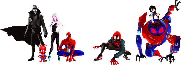 Человек паук через вселенные герои