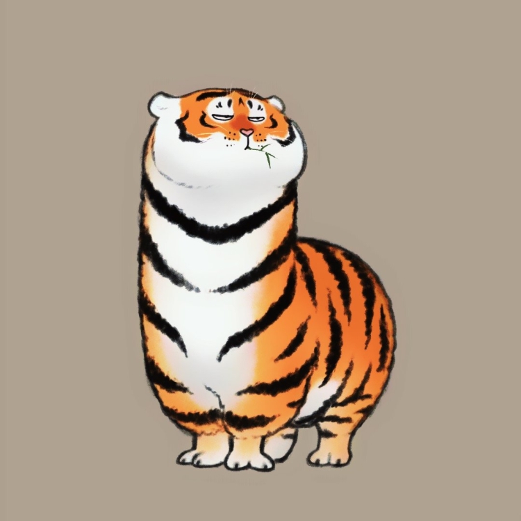 Смешной тигр
