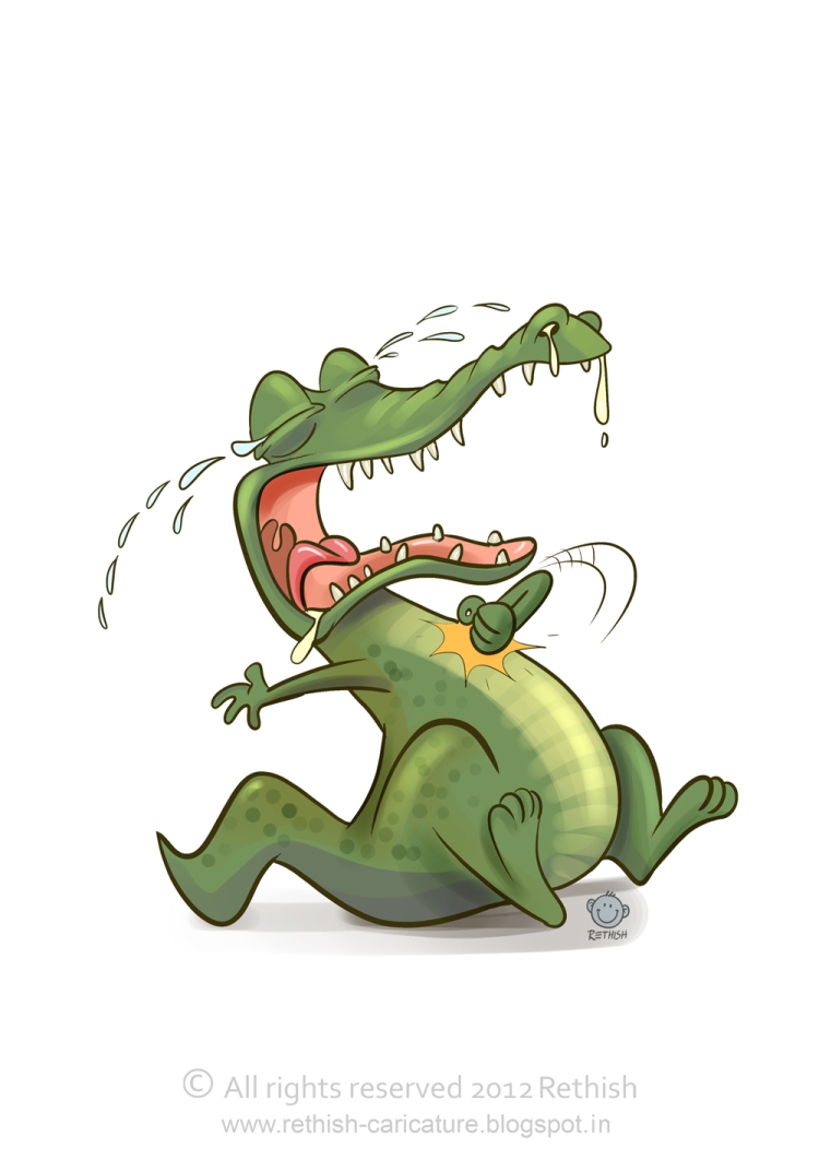 Веселый крокодил