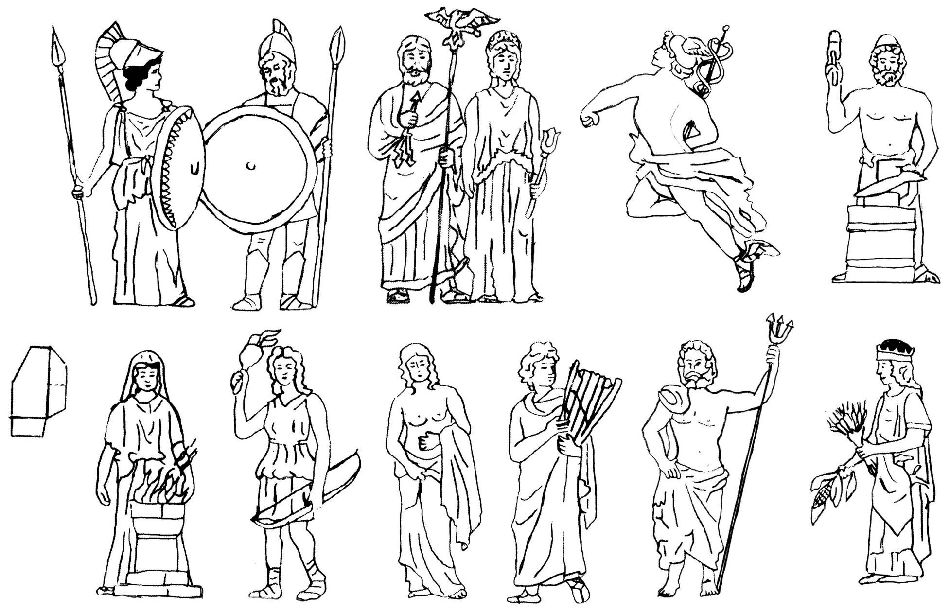 римские боги картинки