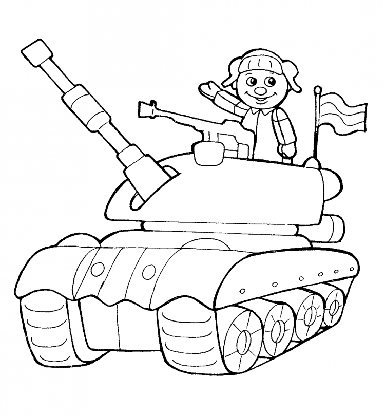 Мультяшные танки в раскрасках (50 фото)