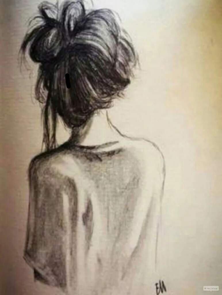 нарисованные картинки женщин со спины